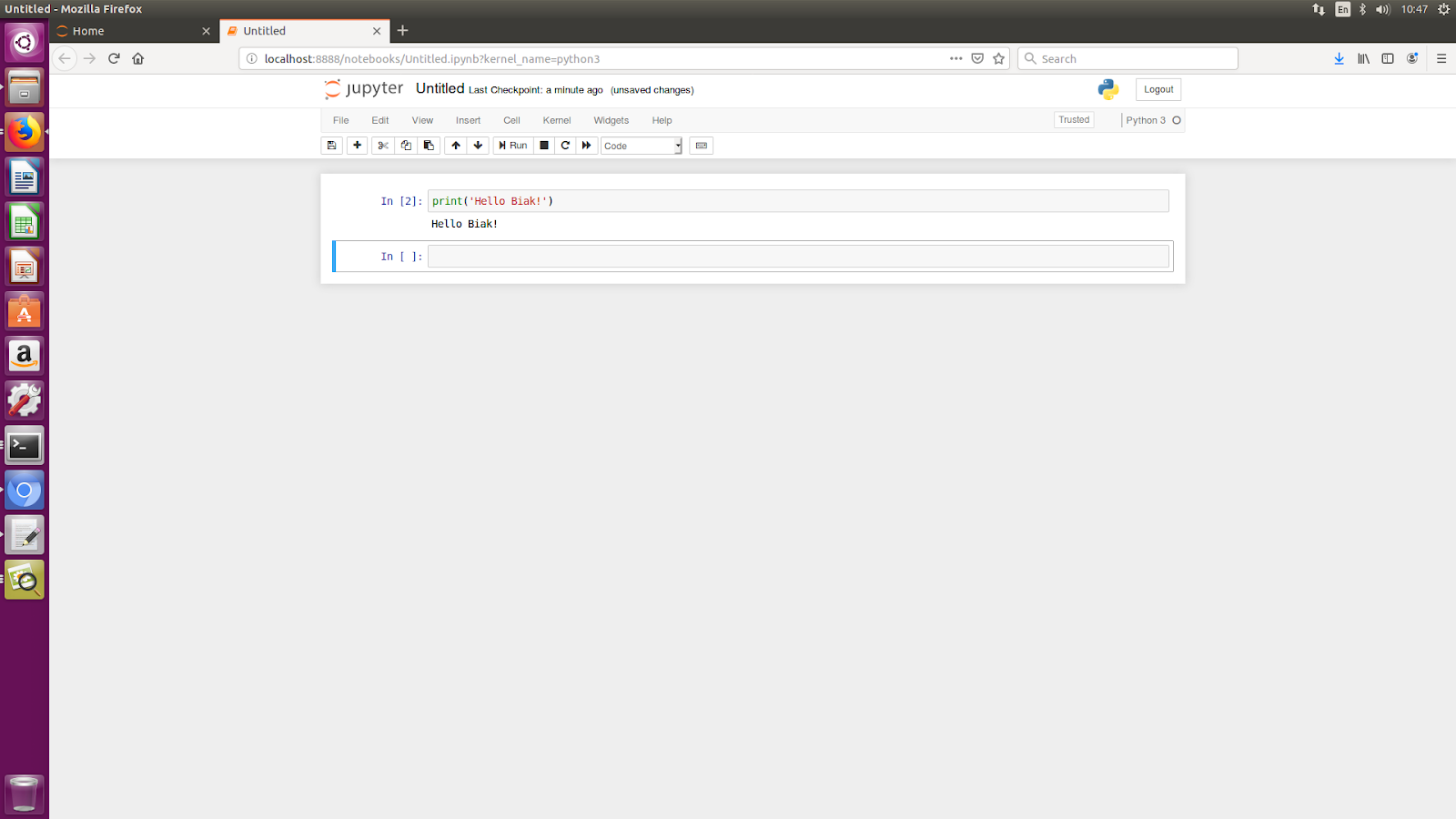 Pertama kali menggunakan Jupyter Notebook LikeIT