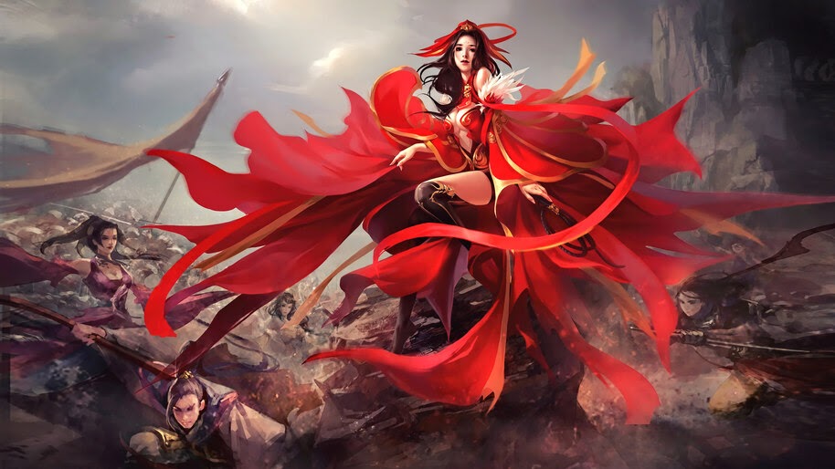 Fantasy, Girl, Warrior, Army, 4K, #4.1069
