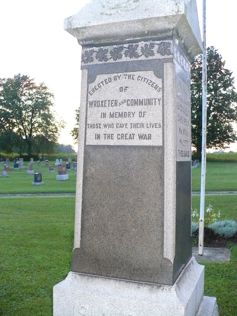 Ontario War Memorials Wroxeter