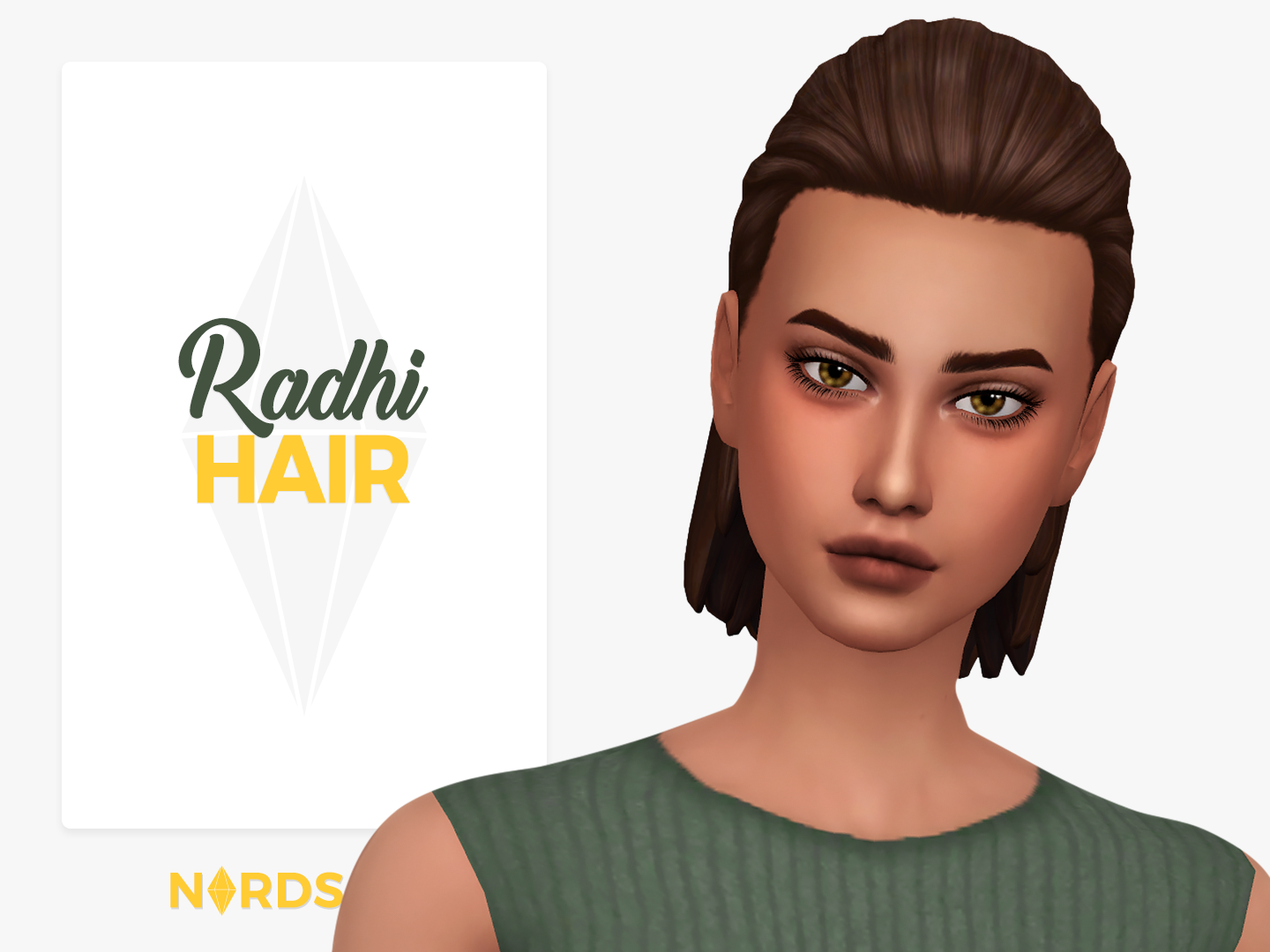 Radhi Sims 4 CC Hair