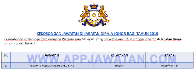 Jabatan Diraja Johor