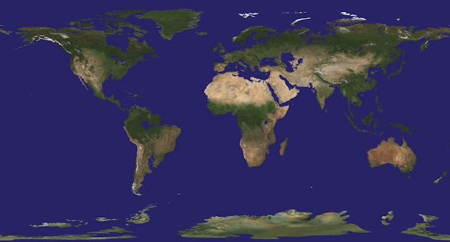 Карта: как будет выглядеть Земля, если растают полярные льды. Прощайте, Петербург и Флорида, но до «Водного мира» всё равно далеко