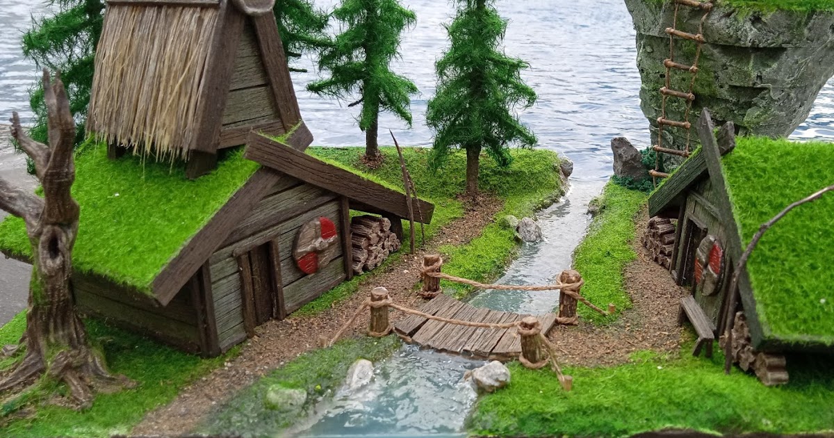 How to make Realistic Diorama Viking Village
