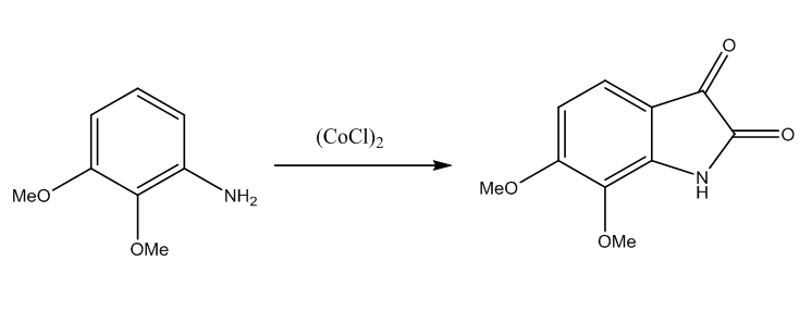 الشكل (3) stolle isatin synthesise