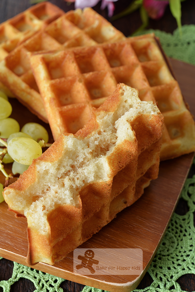 Bake For Happy Kids Easy Pour Mix And Cook Buttermilk Waffles Can Be Eggless Too