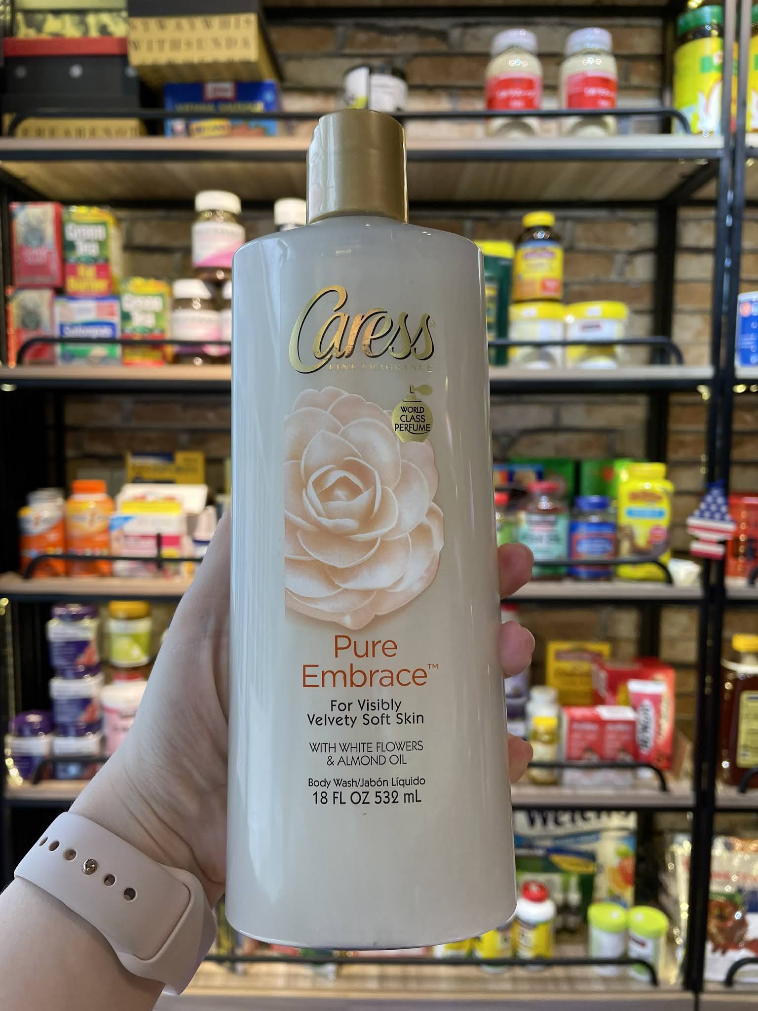 Sữa tắm dưỡng tẩm hương nước hoa Caress Pure Embrace Hàng Mỹ Xách