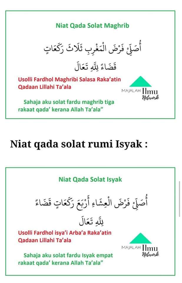 4 isyak selepas rakaat sunat solat cara Sunat Qabliyah