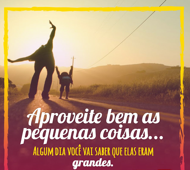 Aproveite as pequenas coisas da vida Frases Motivacionais Aproveite as pequenas coisas da vida Frases Motivacionais