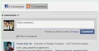 membuat komentar facebook dan blog model tab
