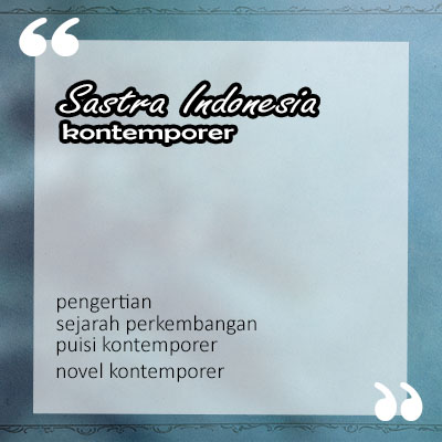 Ciri Khas Karya Sastra Yang Berbentuk Puisi Adalah - KT Puisi