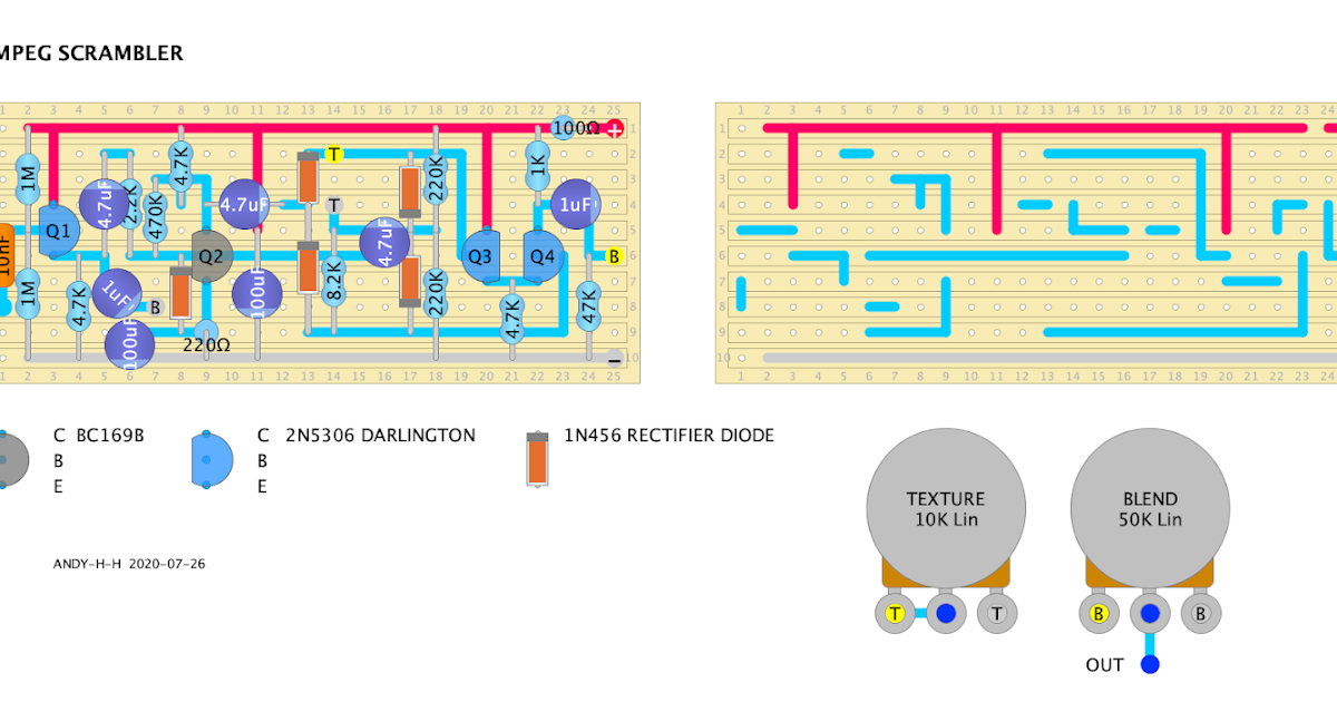 Guitar Effects Vero Point to Point Tag Board Layouts AMPEG