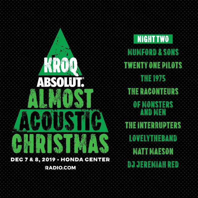 Almost Acoustic Christmas 2022 Lineup Mumford and Sons and TwentyOne Pilots among artists to play KROQ