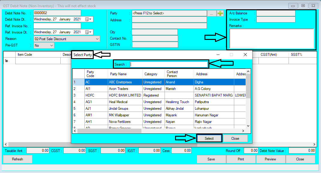 GST Debit Note Help Guide