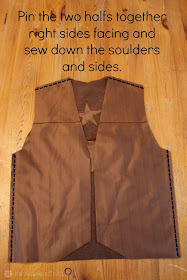 House of Noise... I mean boys.: DIY: Kids Costume - Cowboy Chaps and Vest