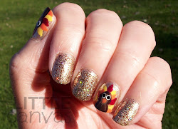 thanksgiving nail turkey designs happy festive canvas came fashionsy
