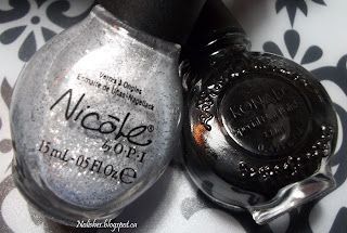 Scandal Secrets & Sparkle Nicole by OPI and Konad Special Polish in Black