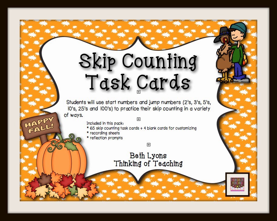 Thinking of Teaching: Skip Counting Task Cards- A New Product!