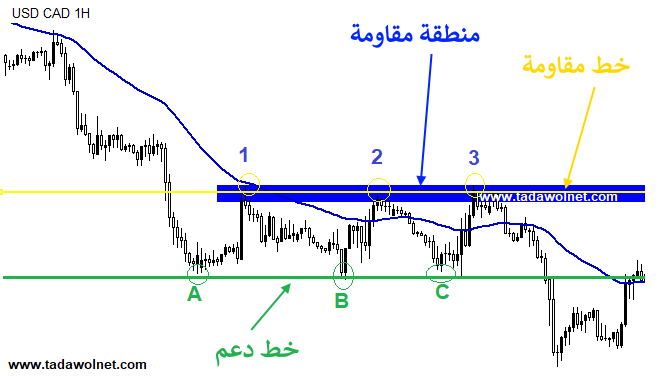 خطوط الدعم والمقاومة