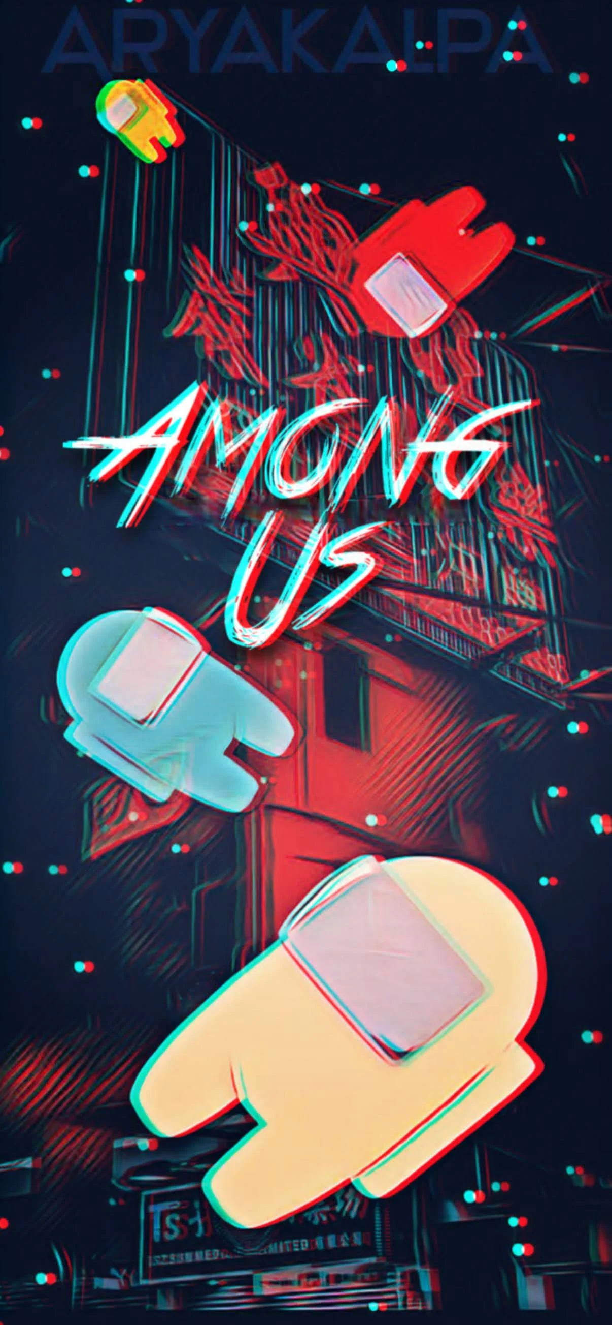 among us impostor background game wallpaper for mobile phone iphone