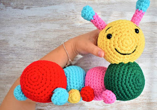 PATRON GRATIS GUSANO AMIGURUMI 46867 🐛