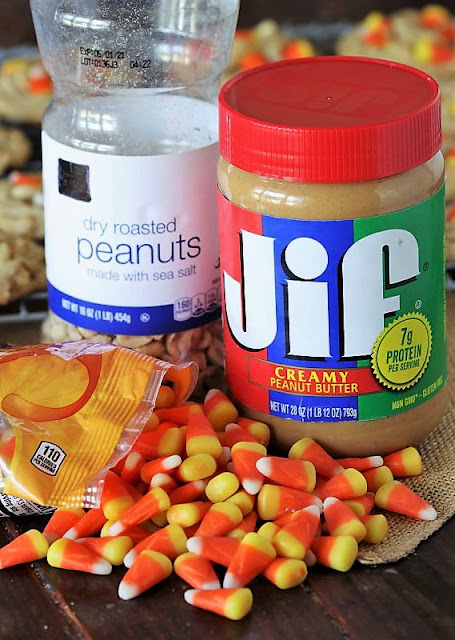 Peanut Butter Candy Corn Cookie Ingredients Image