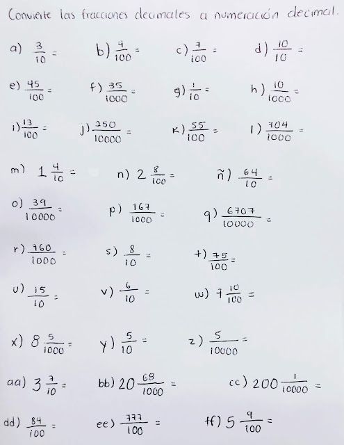 Instituto Inglés de Guasave, S. C.: #112 Conversión de fracciones