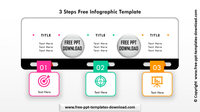 3 Steps Free Infographic Template Download
