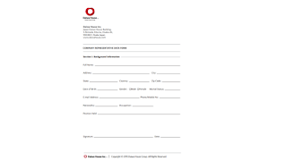 employee registration form