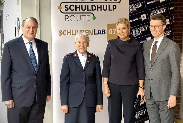 Queen Maxima attended the launch of Nederlandse Schuldhulproute at the Verkadefabriek in s-Hertogenbosch city