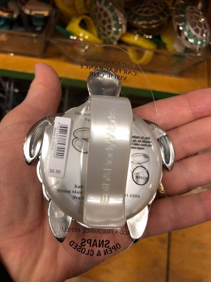 Life Inside the Page Bath & Body Works Scentportable Visor Clip