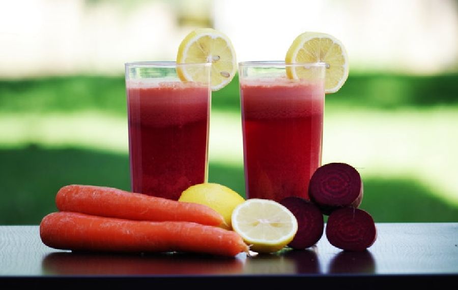 Drink plenty of vegetable and fruit juices