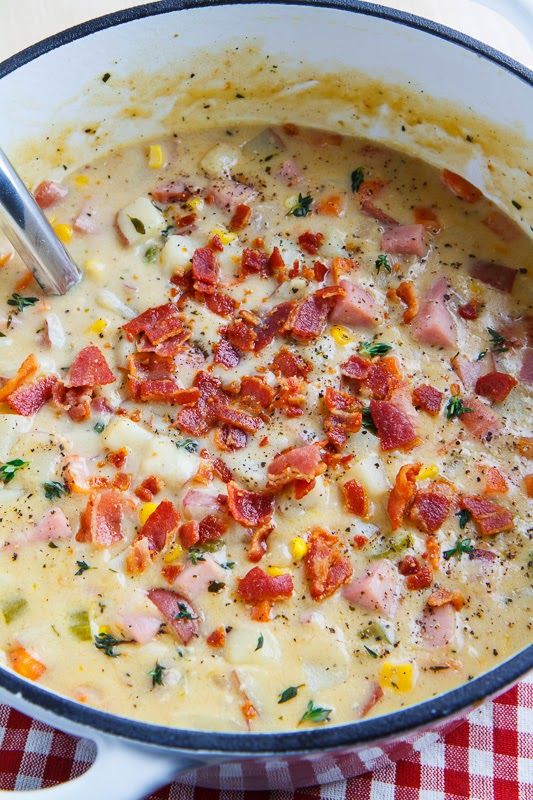 Ham and Potato Corn Chowder - Recipe Easy