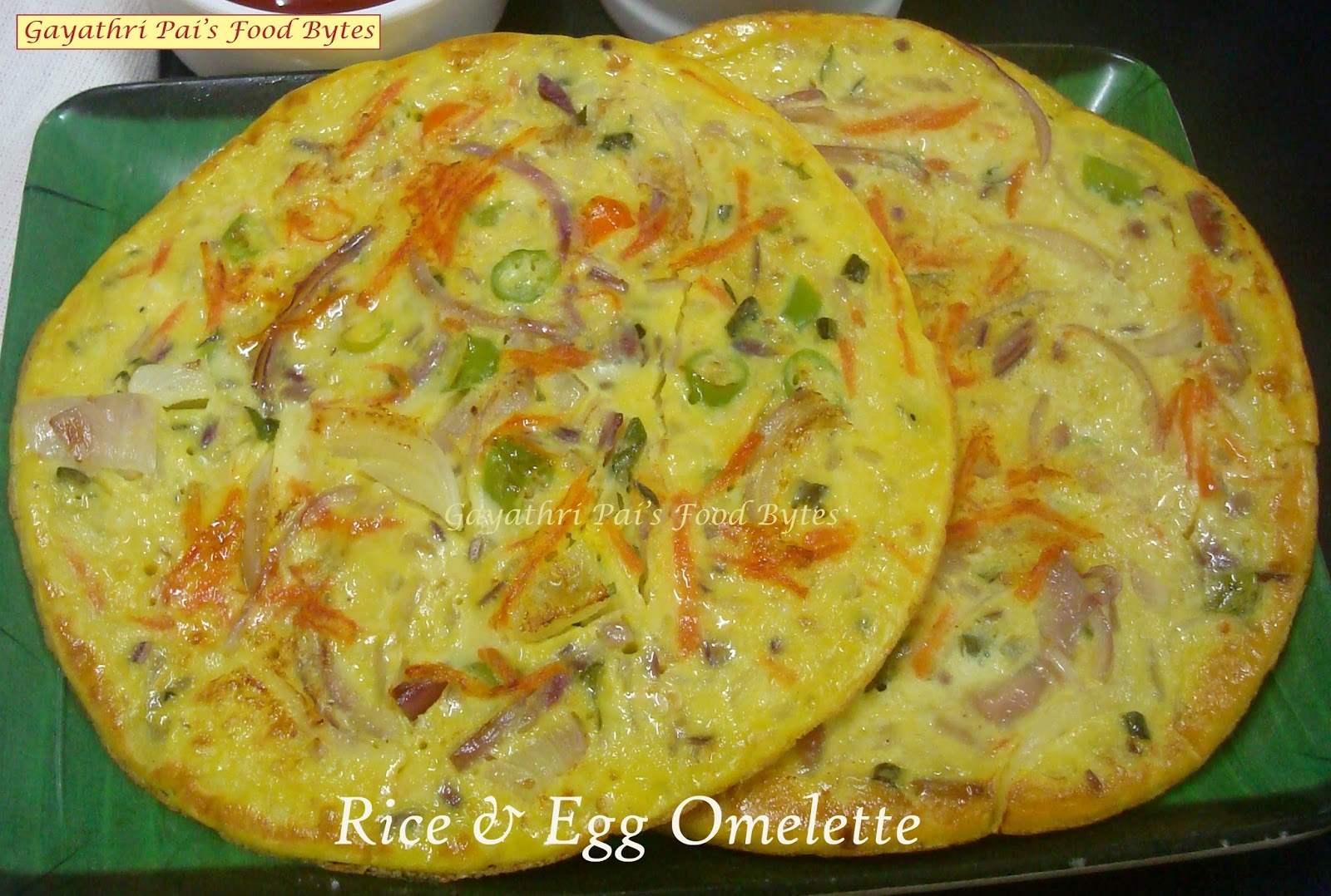Gayathri Pai's Food Bytes Rice And Egg Omelette.