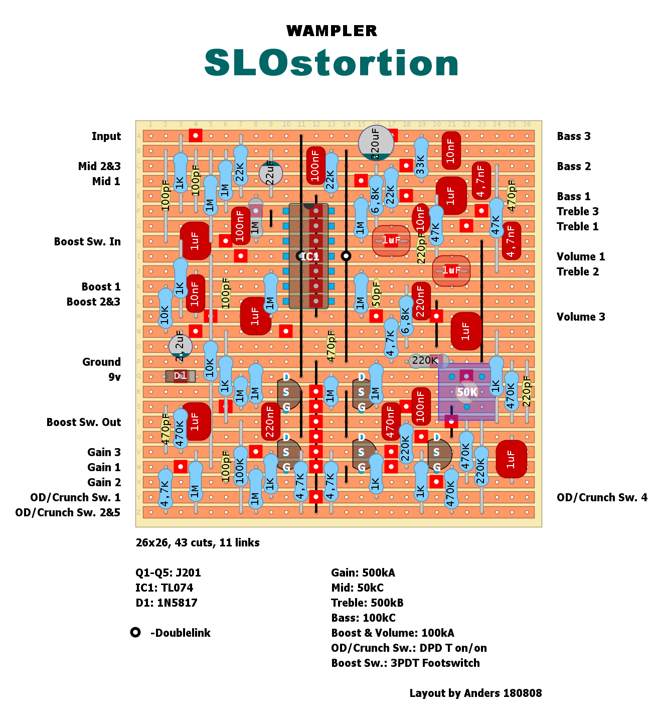 Dirtbox Layouts: Wampler SLOstortion