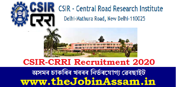CSIR-CRRI, Delhi Recruitment 2020: Apply Online For 11 Scientist Posts