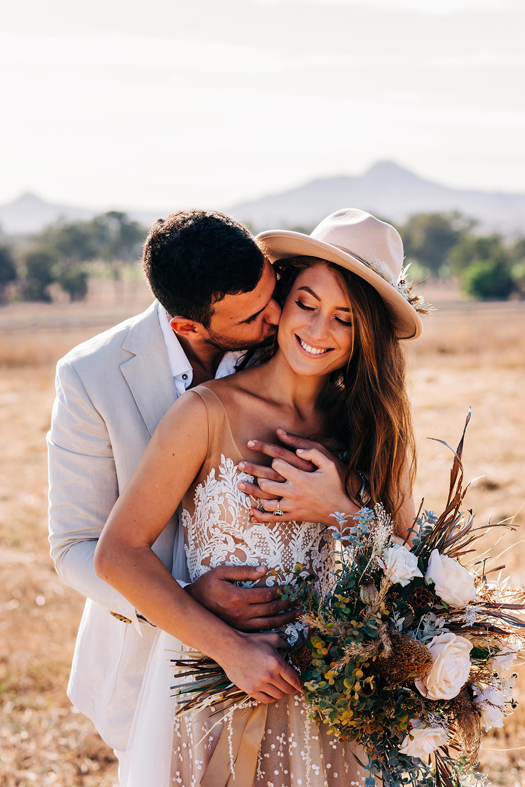 to the aisle australia | champagne at sunrise summer land camels shoot