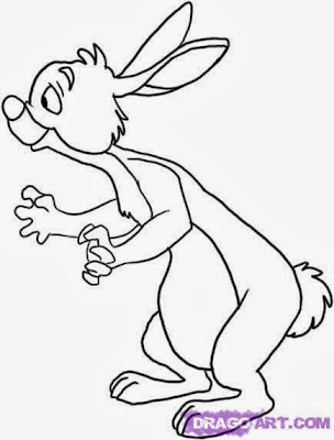 Rabbit Winnie The Pooh Coloring Pages 4