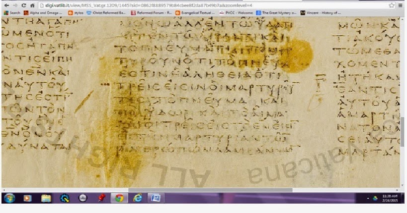 stylos: The New Testament Books List for Codex Vaticanus