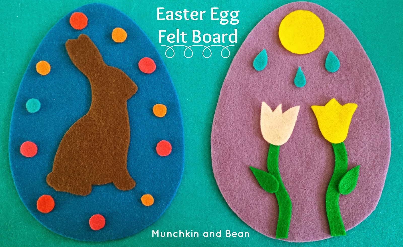 Munchkin and Bean Easter Egg Felt Board