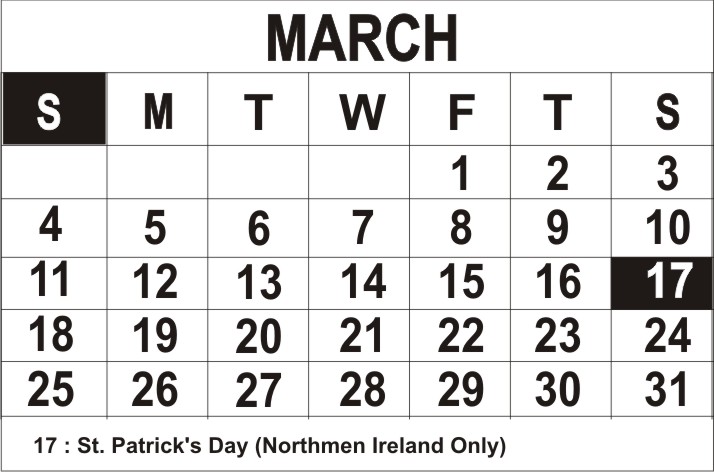 Calendar, Printable, Free: Printable 2012 UK Calendar with Holidays