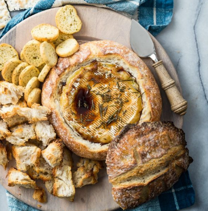 Baked Brie In A Sourdough Bread Bowl Baked Brie In A Sourdough Bread Bowl