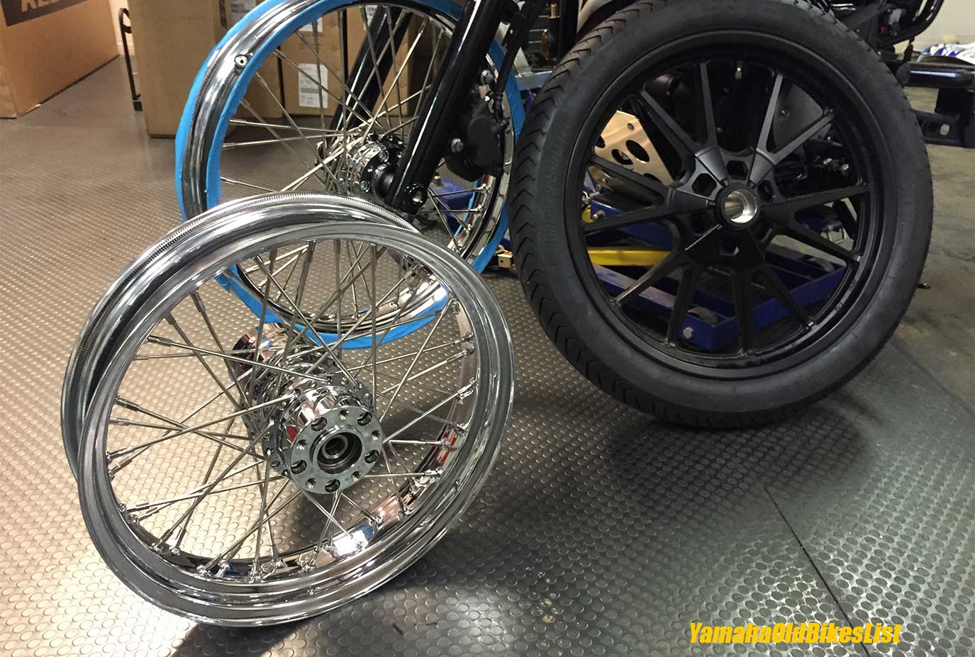 Yamaha Bolt Scrambler Wheel Custom