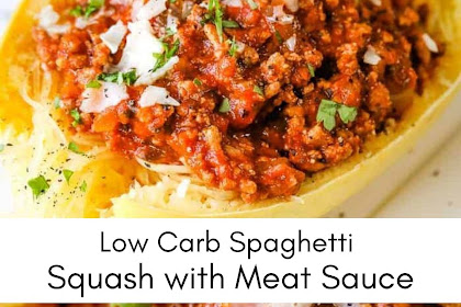 Low Carb Spaghetti Squash with Meat Sauce