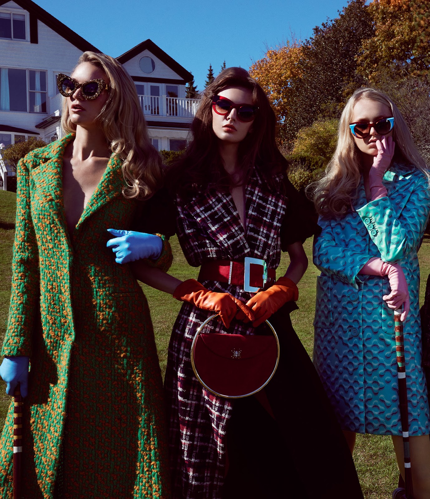 Heathers Movie Themed Fashion Editorial, Hamptons Mansion with model Yulia  Ermakova