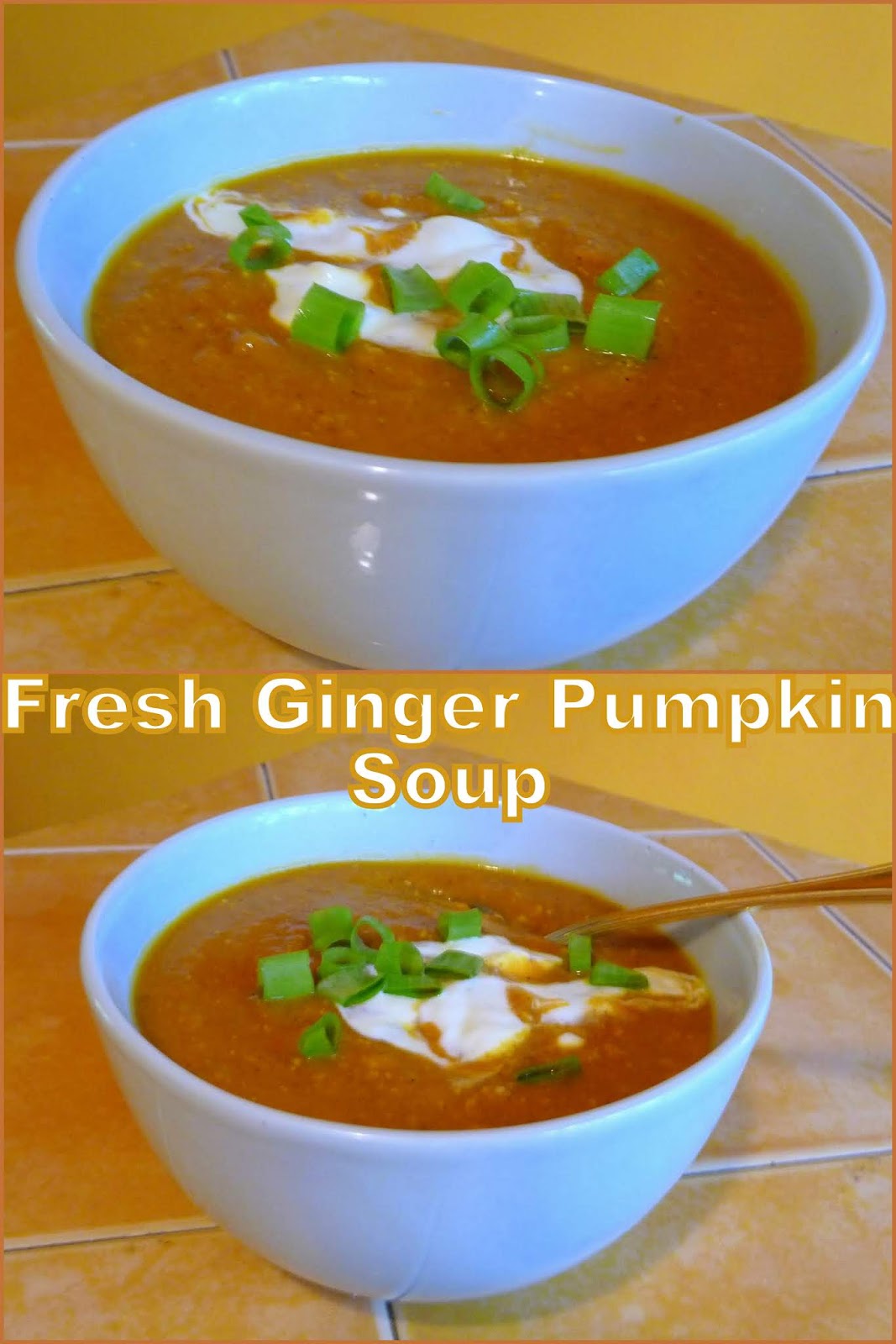 FRESH GINGER PUMPKIN SOUP