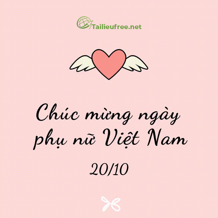 hình ảnh động kèm lời chúc mừng ngày phụ nữ Việt Nam số 21