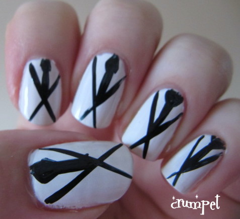 The Crumpet: Nail Art Tutorial - Agent Smith