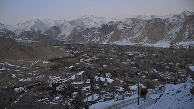 Leh Ladakh Himalayas mountians flight monastery winters