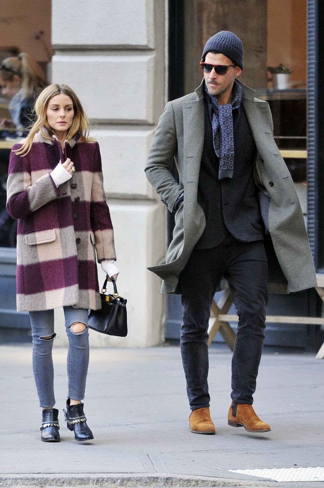The Olivia Palermo Lookbook : Olivia Palermo and Johannes Huebl in NYC