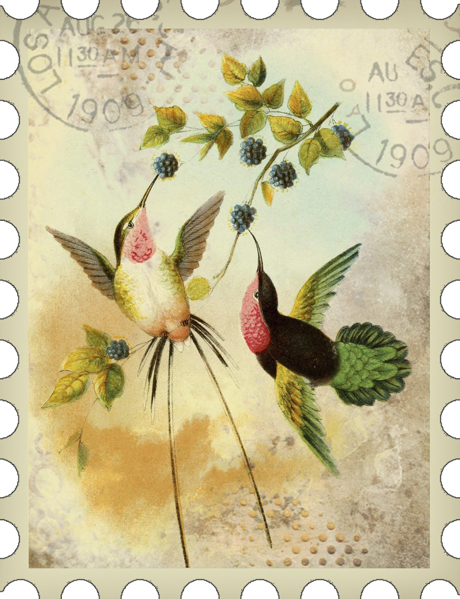 Bountiful Heirlooms Free Printables "Postage Stamp" Journaling Cards